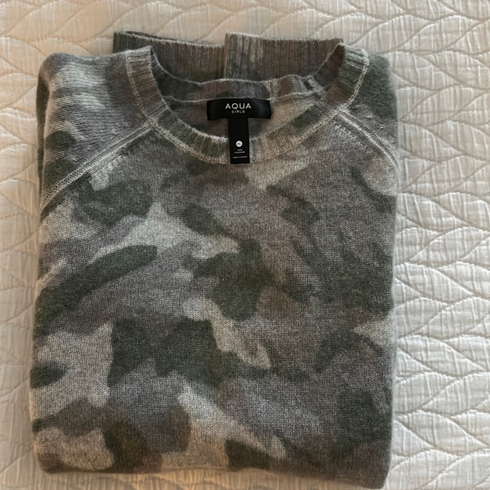 Cashmere camo sweater